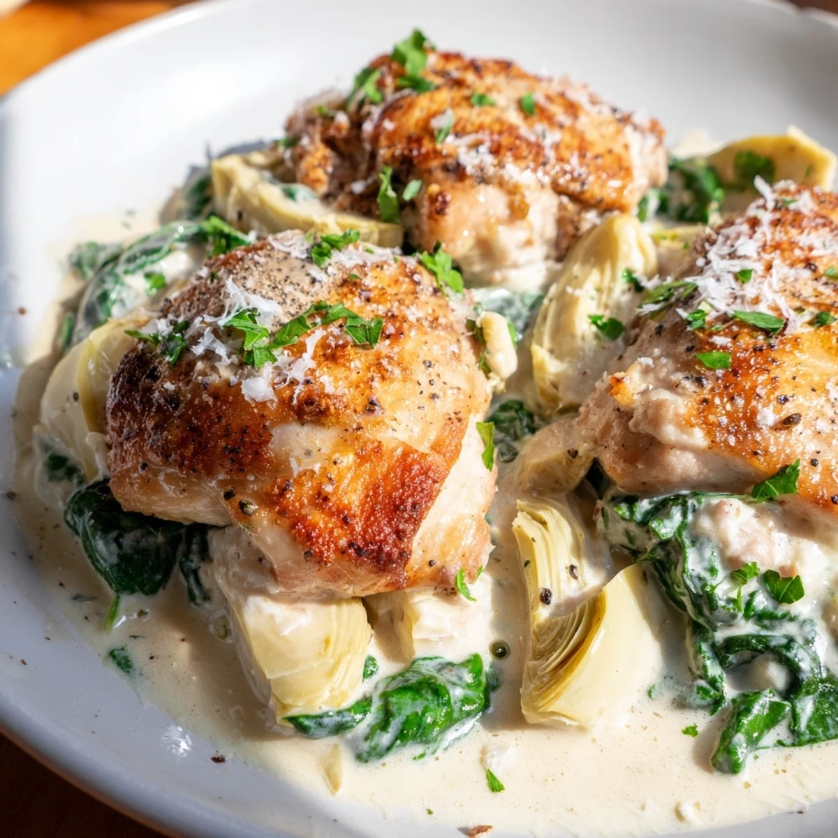 Creamy Spinach Artichoke Chicken
