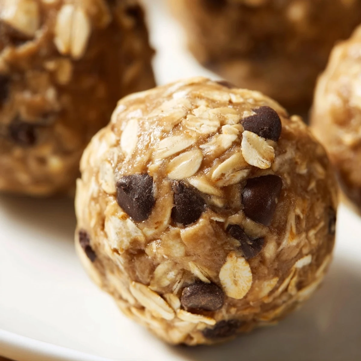 Fifteen homemade Chocolate Peanut Butter Energy Balls are arranged on a tray with parchment paper and a cooling rack. 