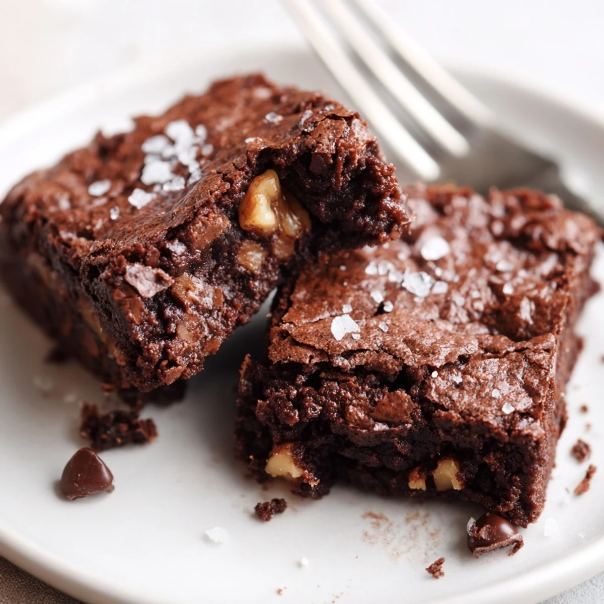 Gluten Free Almond Flour Brownies are cut into squares, revealing a dense, fudgy texture, ready to serve with coffee.