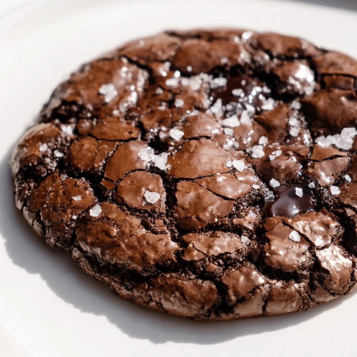 Gourmet Brownie Cookies baked to fudgy perfection with crackly tops and rich chocolate chips on a cooling rack.