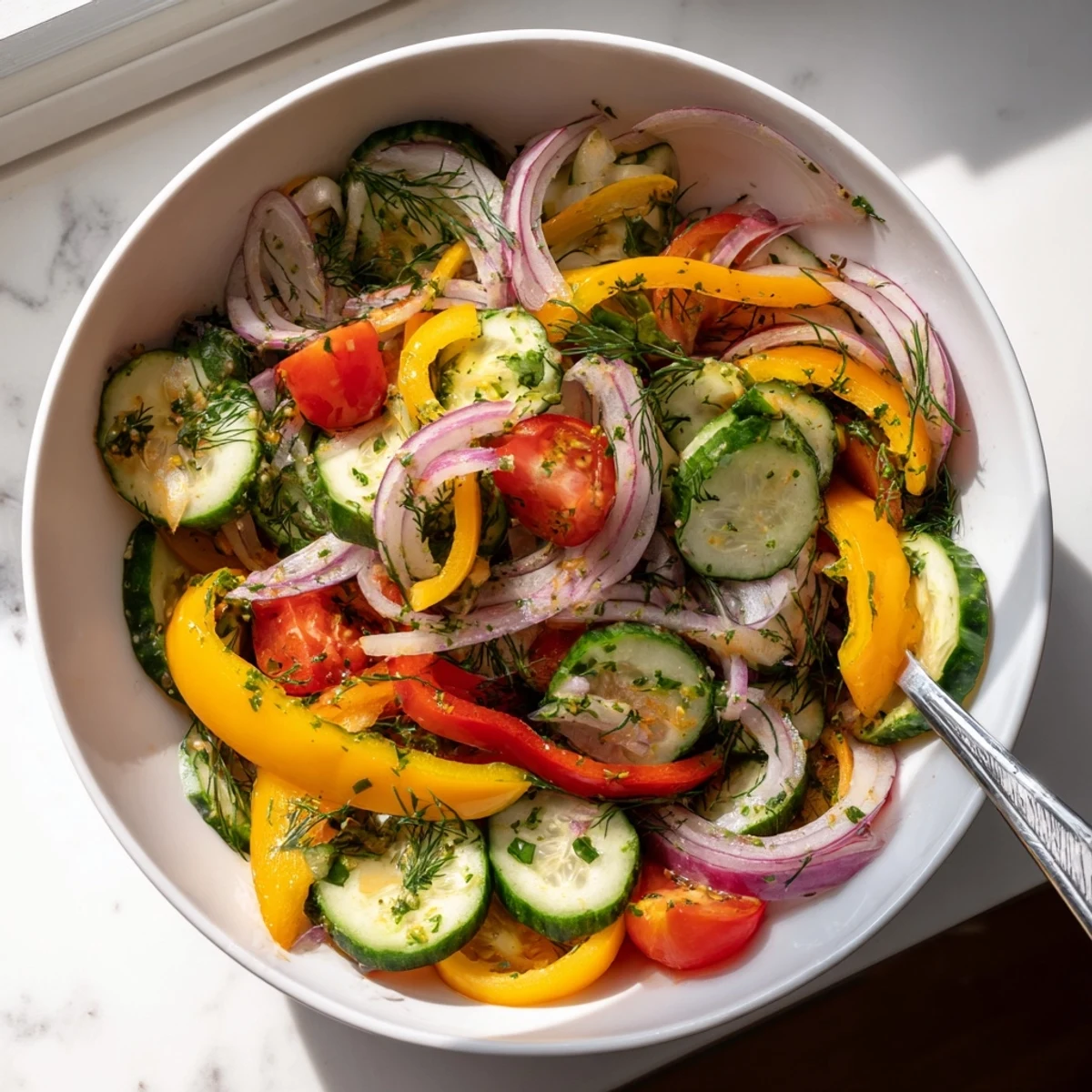 Cucumber and Sweet Pepper Salad