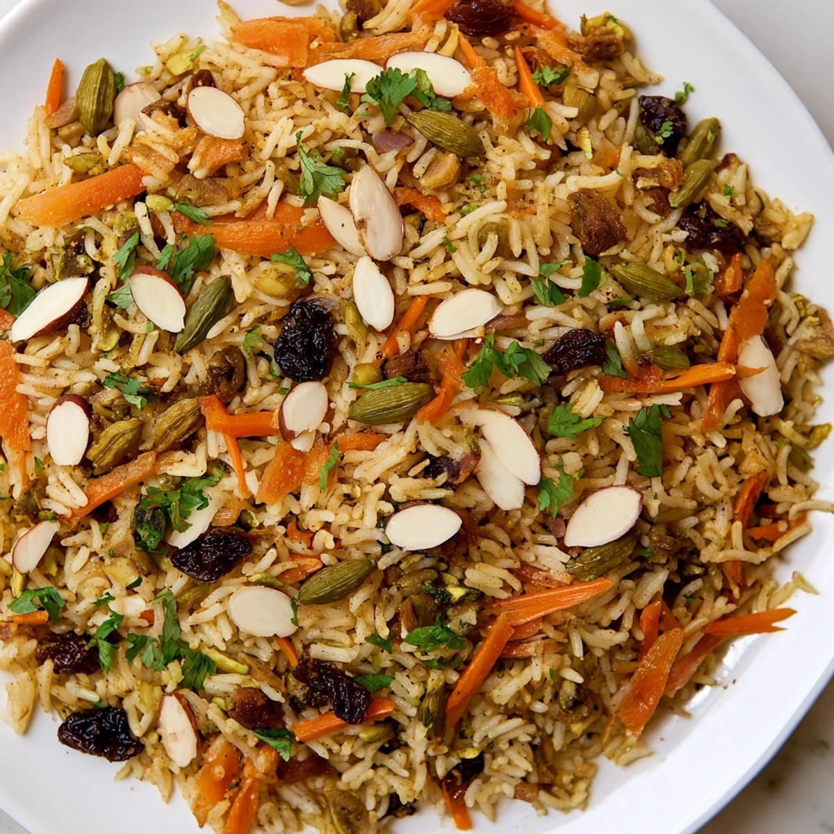 Fluffy Afghan rice studded with aromatic whole spices and served in a traditional pot