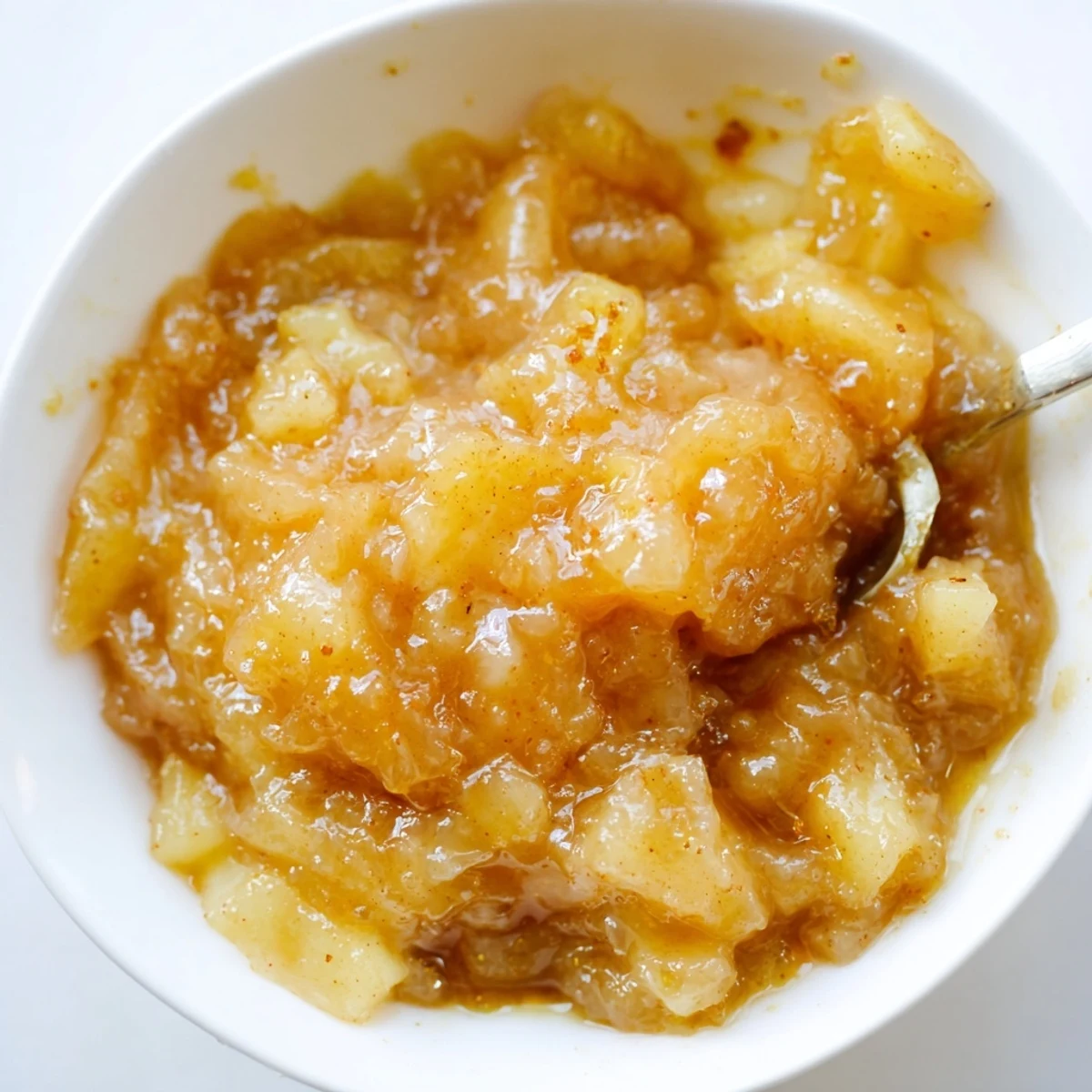 Fall Caramel Apple Jam glistening amber in jar, spreadable on toast