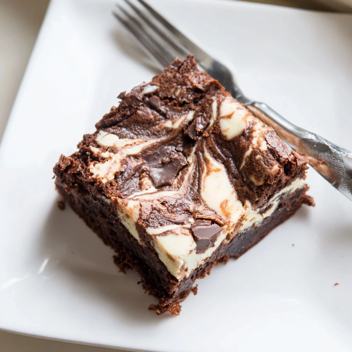 Sourdough cheesecake brownie bars featuring swirled cream cheese topping and fudgy chocolate dessert