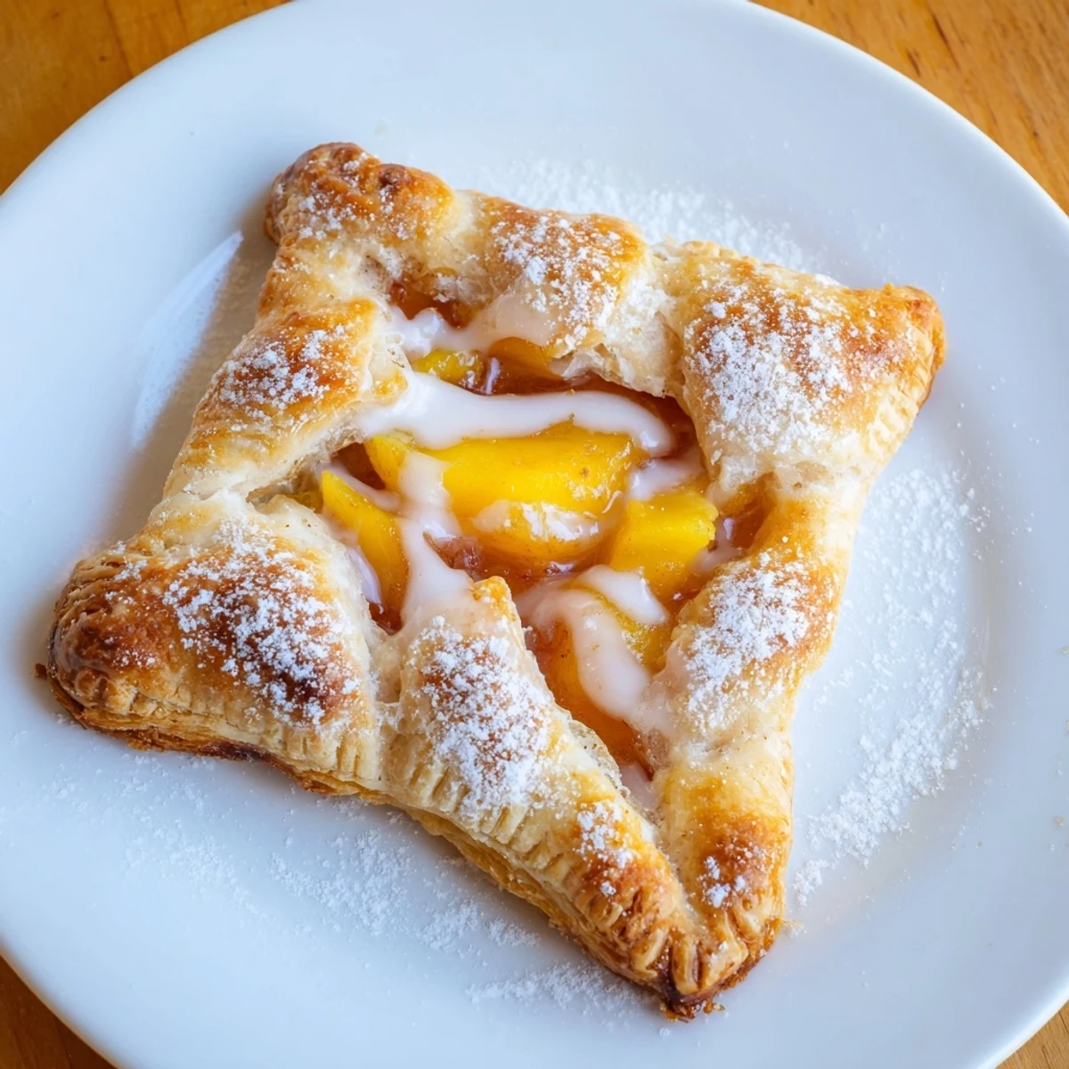 Fresh baked Peach Pop Tarts Classic on a wire rack, steam rising.