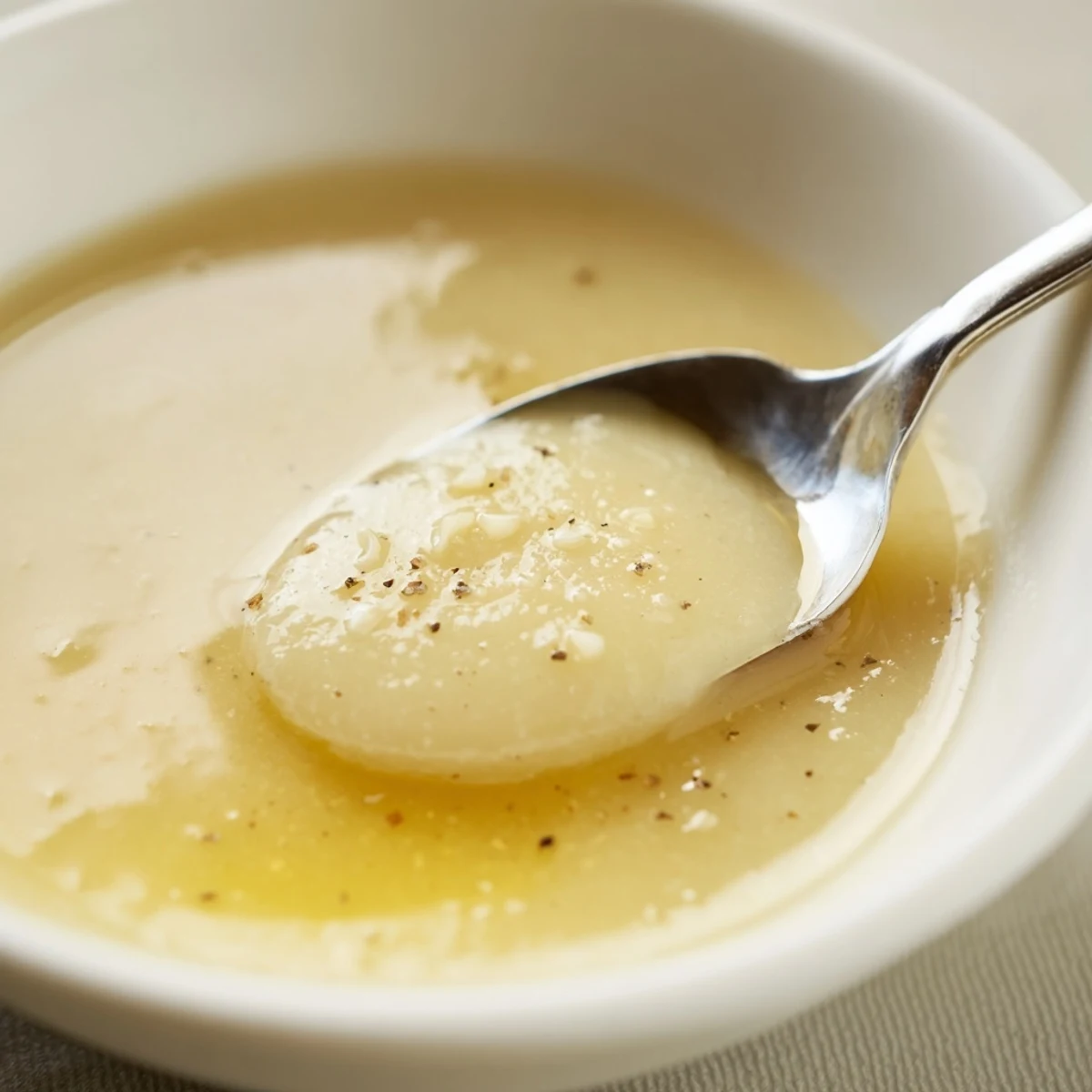 Velvety Rich Garlic Sauce served as dip for crisp vegetables, buttery scent