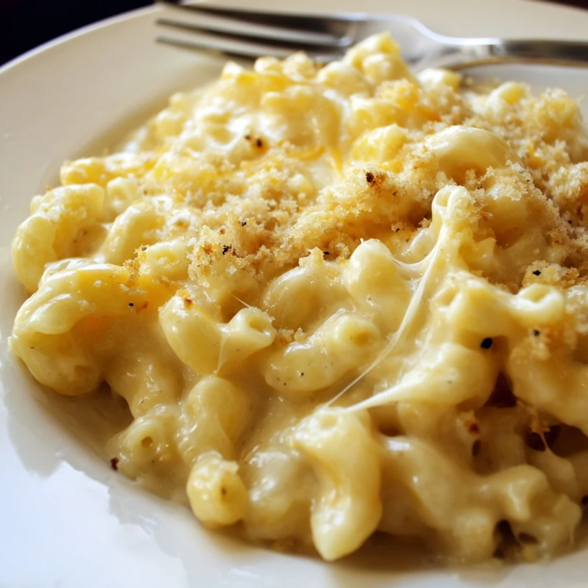Oven-baked Mac And Cheese with bubbling edges, perfect for weeknight dinners