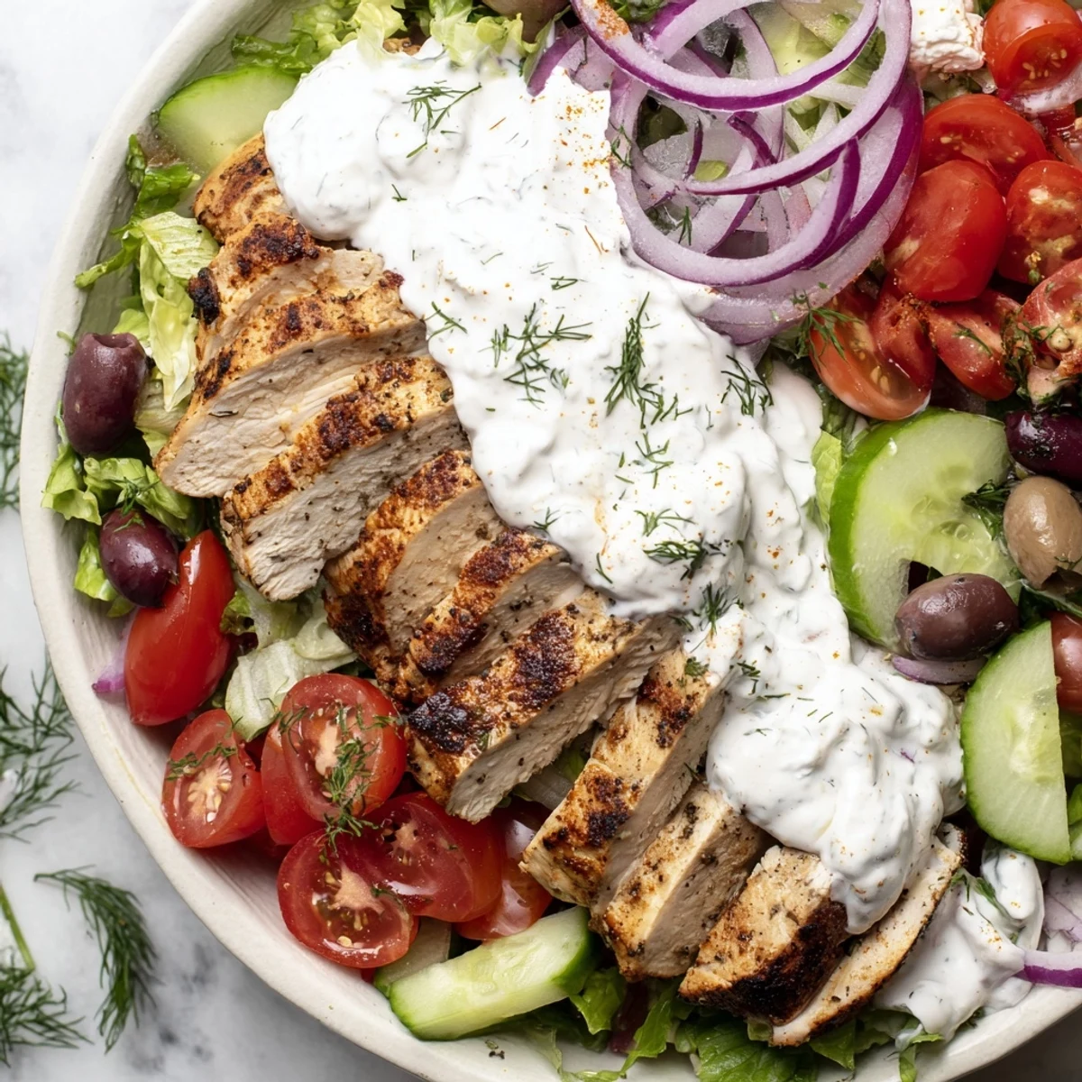 Greek Chicken Salad Feta