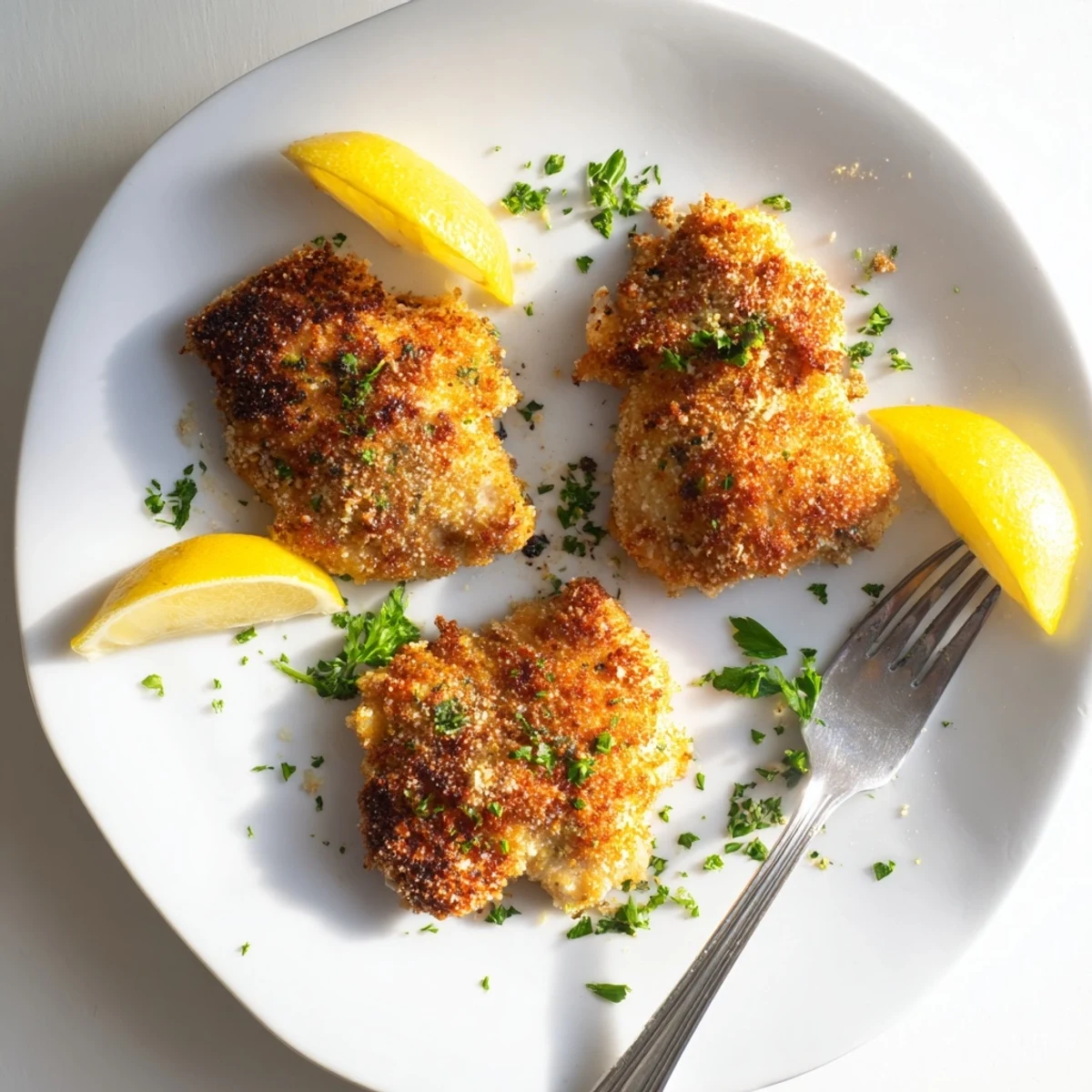 Golden Paprika Parmesan Chicken with a crispy crust fresh from the oven