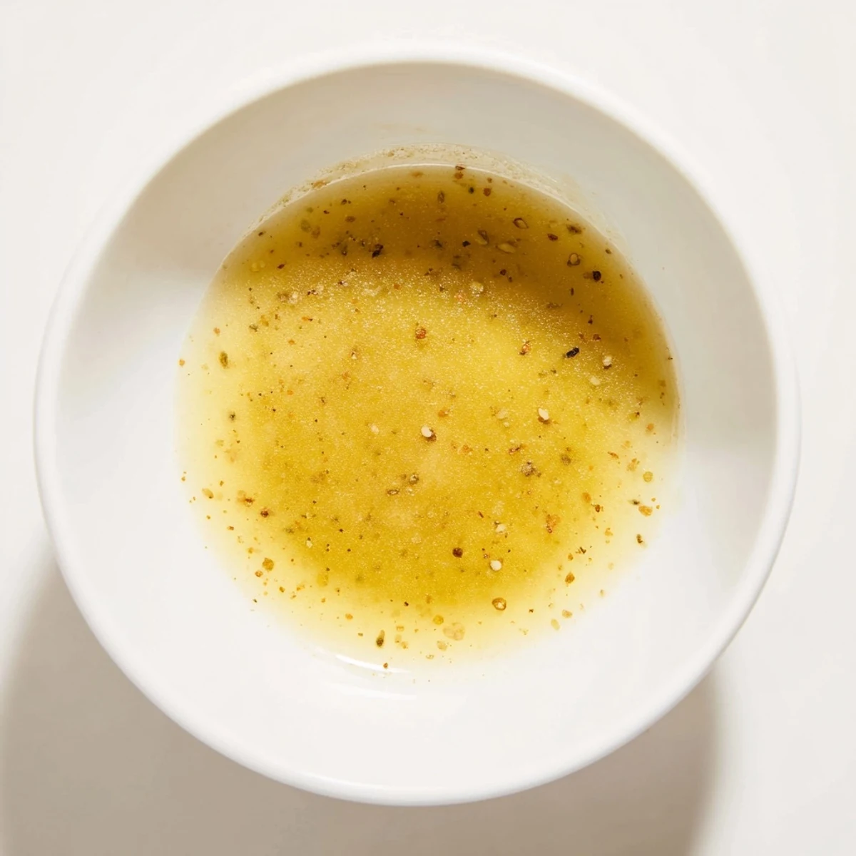 Sweet and tangy honey vinaigrette dressing served alongside crisp roasted vegetables