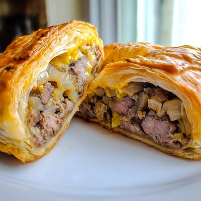 Steak and Cheese Pastry Roll